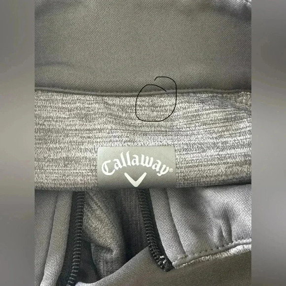 Callaway Quarter Zip Golf Gray Pullover Sweatshirt Mens XL - Picture 8 of 8